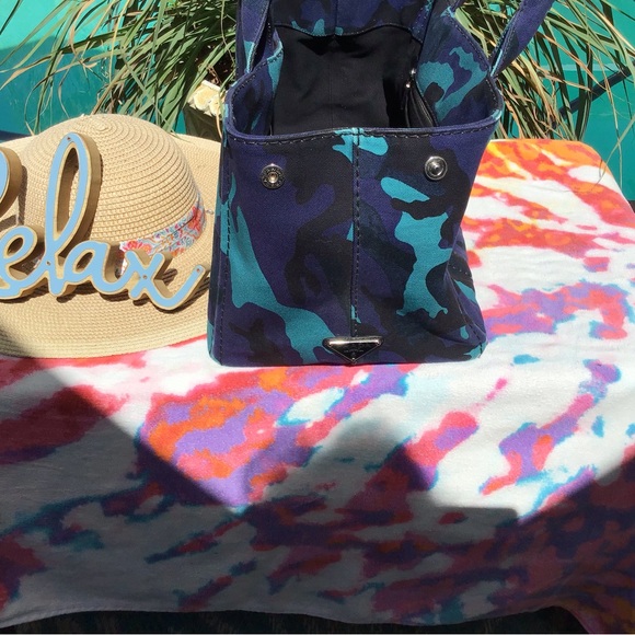 PRADA Prada Canapa Tote Camouflage Women’s Canvas Bag - Picture 3 of 12